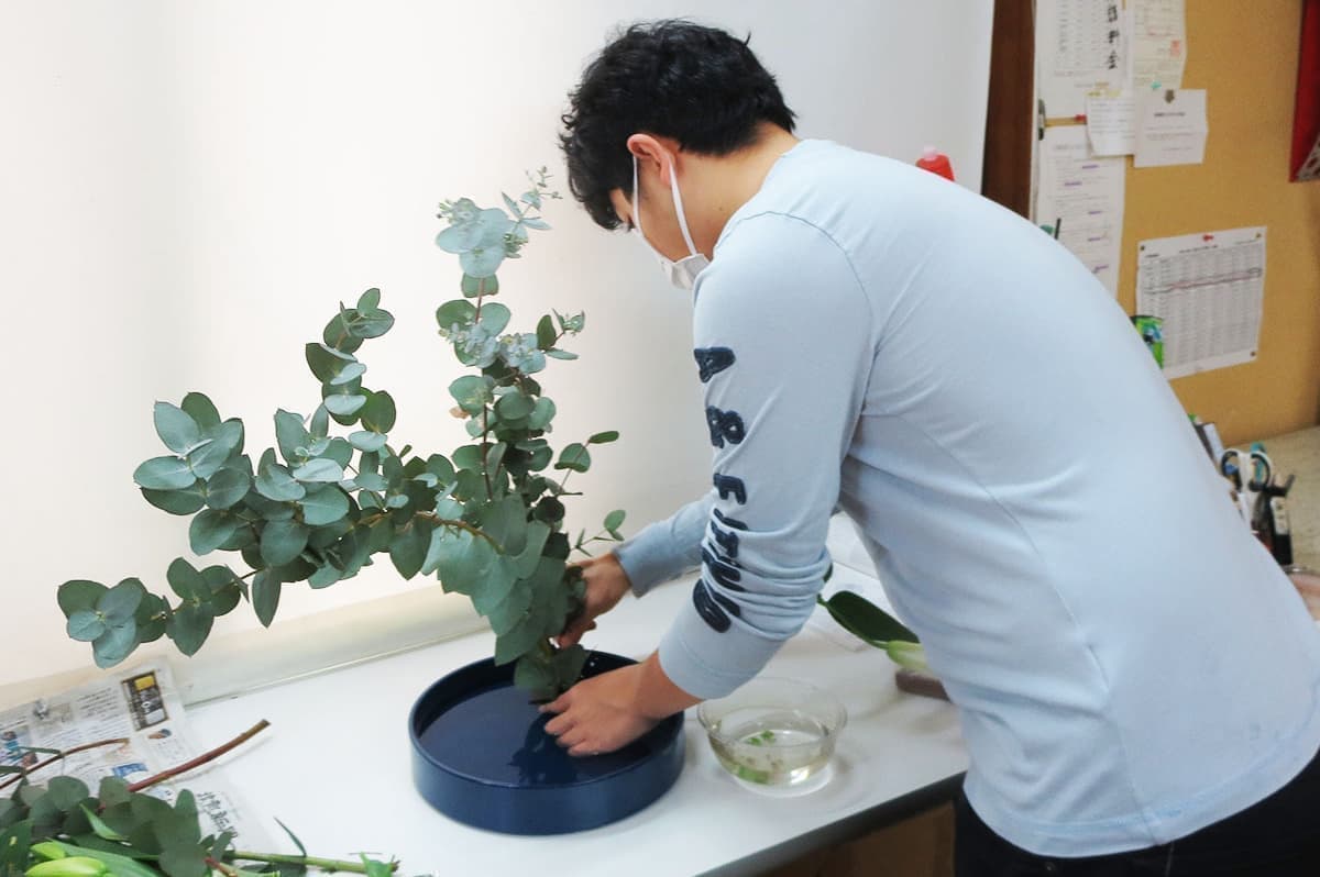 生け花教室風景